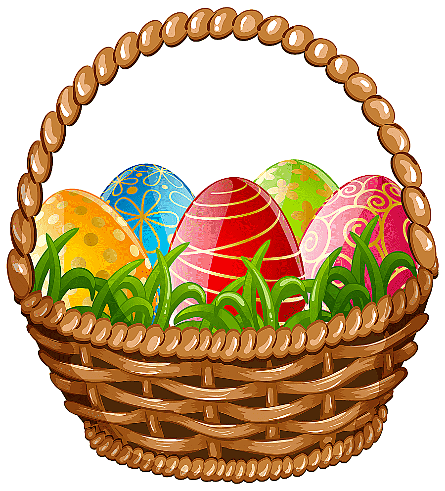png clipart brown basket with easter eggs illustration egg in the basket easter egg easter