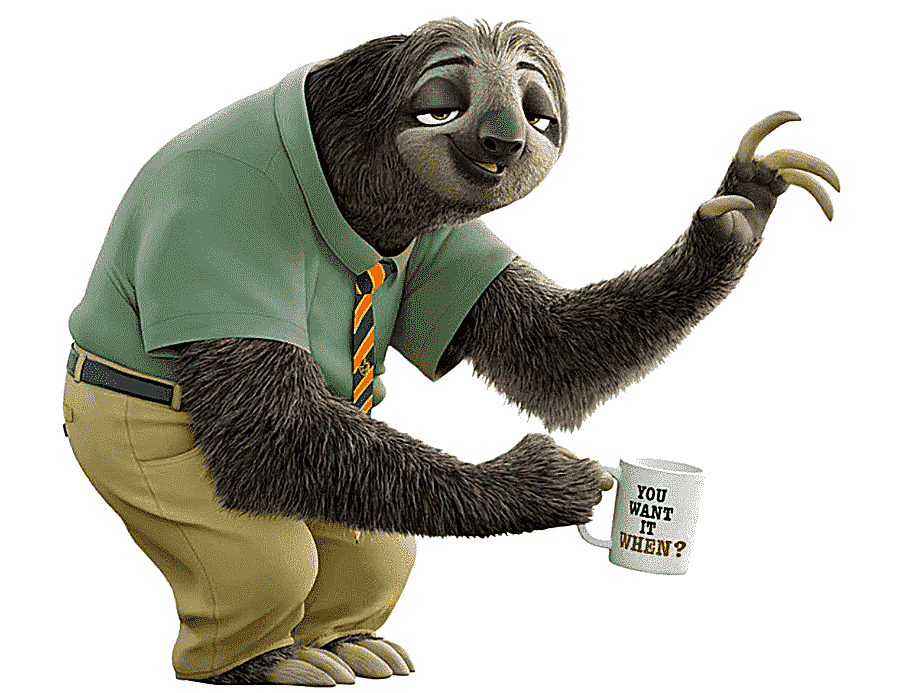 png clipart brown cartoon character animal art three toed sloth nick wilde lt judy hopps m