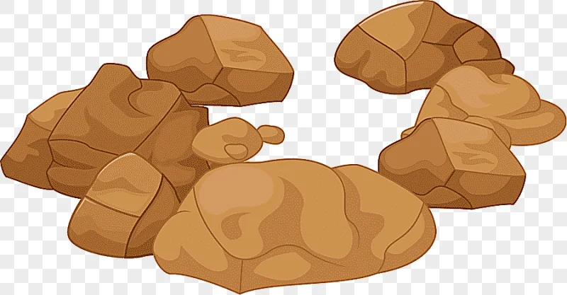 png clipart brown rocks animated illustration rock stone cartoon a pile of stones painted