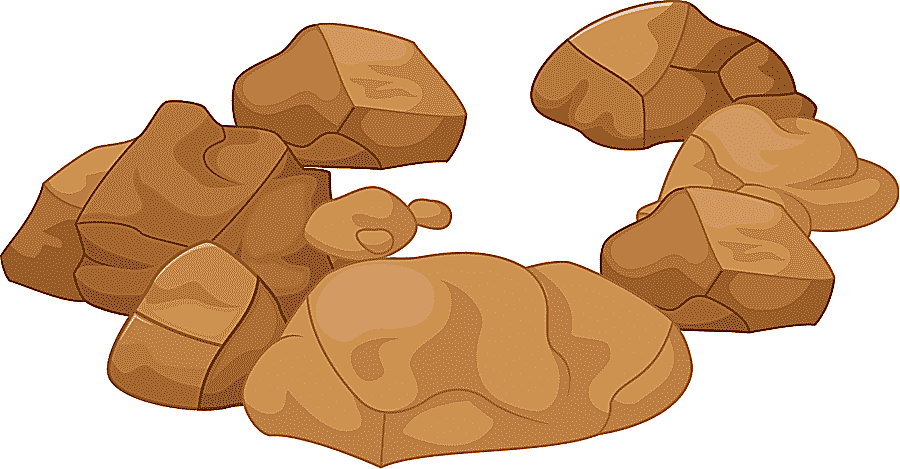 png clipart brown rocks animated illustration rock stone cartoon a pile of stones painted