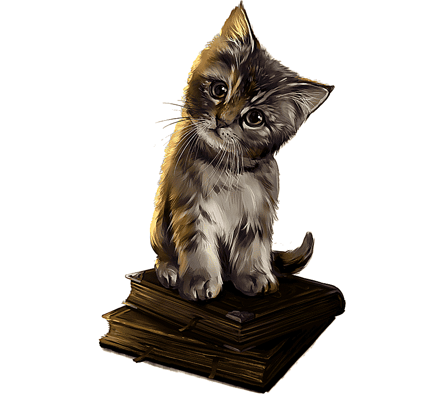 png clipart brown tabby kitten on books savannah cat magic cat academy kitten dog hallowee