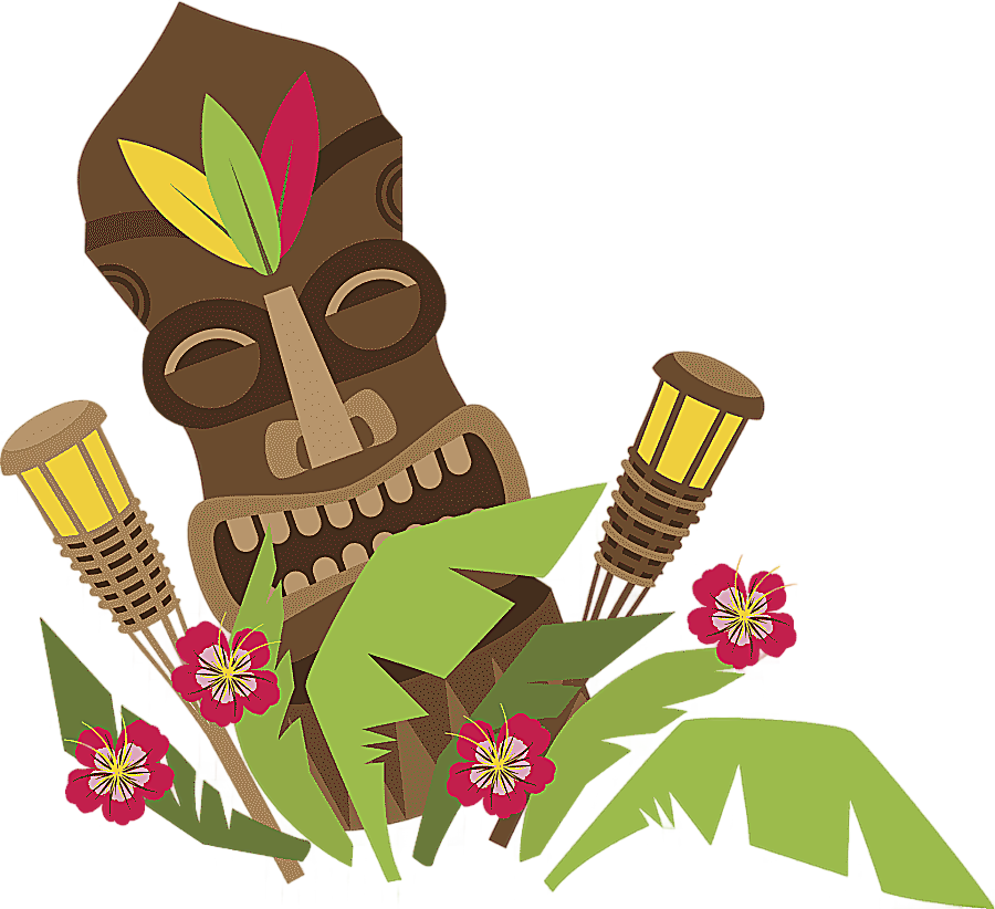 png clipart brown tribal mask hawaii euclidean smiling face woodcarving mask face people