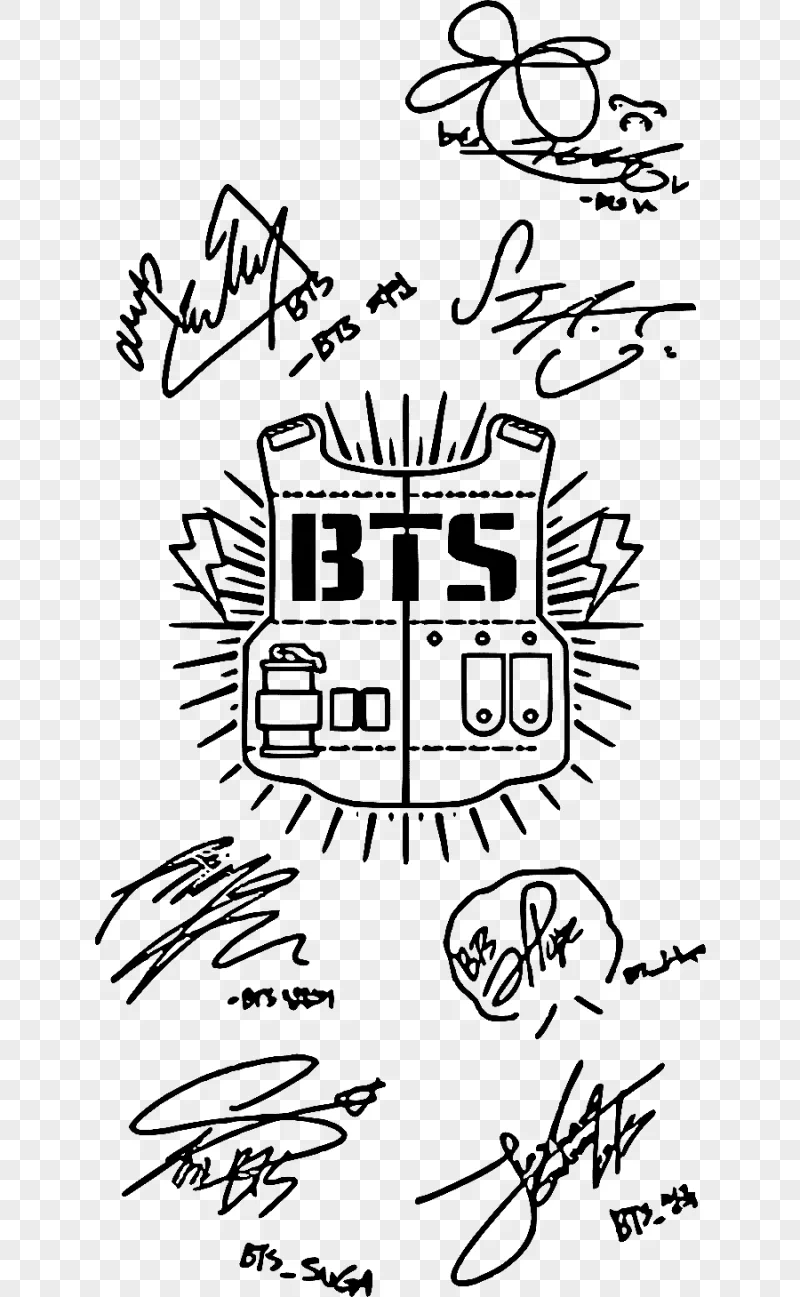 png clipart bts signatures illustration bts army k pop samsung galaxy fake love bt21 angle