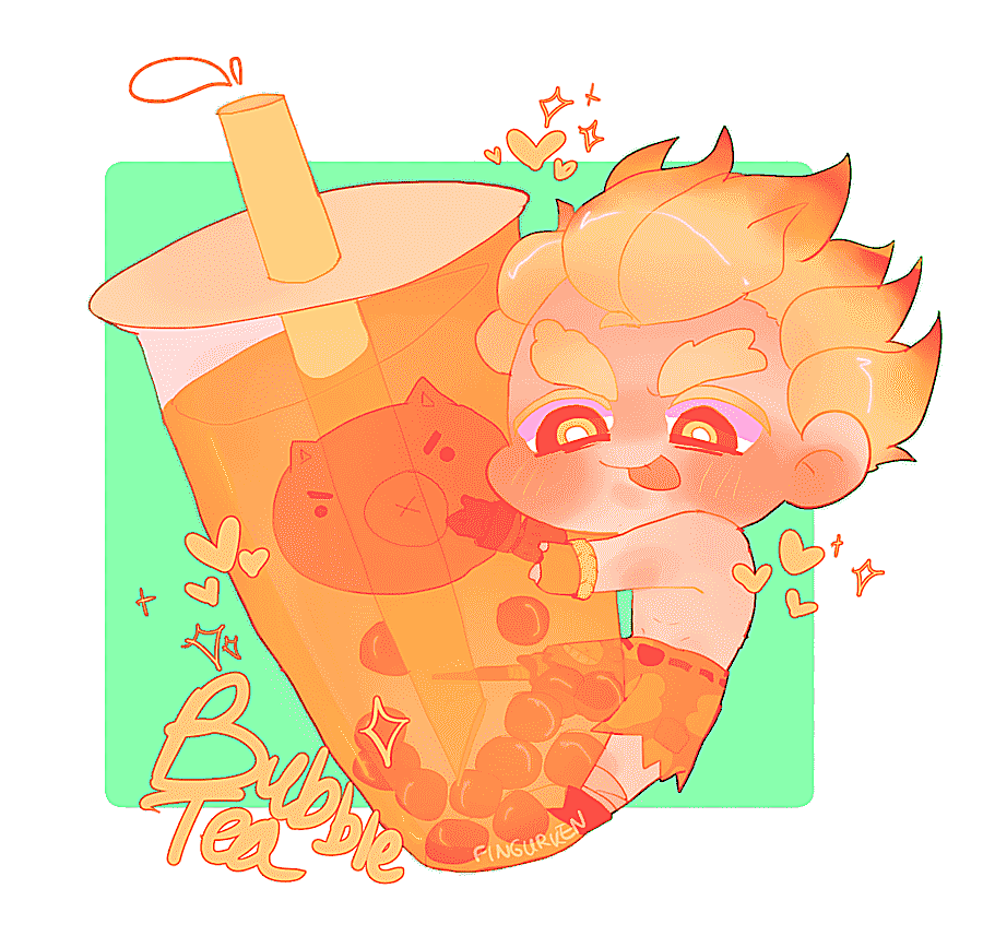 png clipart bubble tea tapioca fan art overwatch tea orange tea