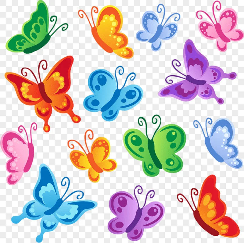 png clipart butterfly cartoon colorful cartoon butterfly cartoon character color splash