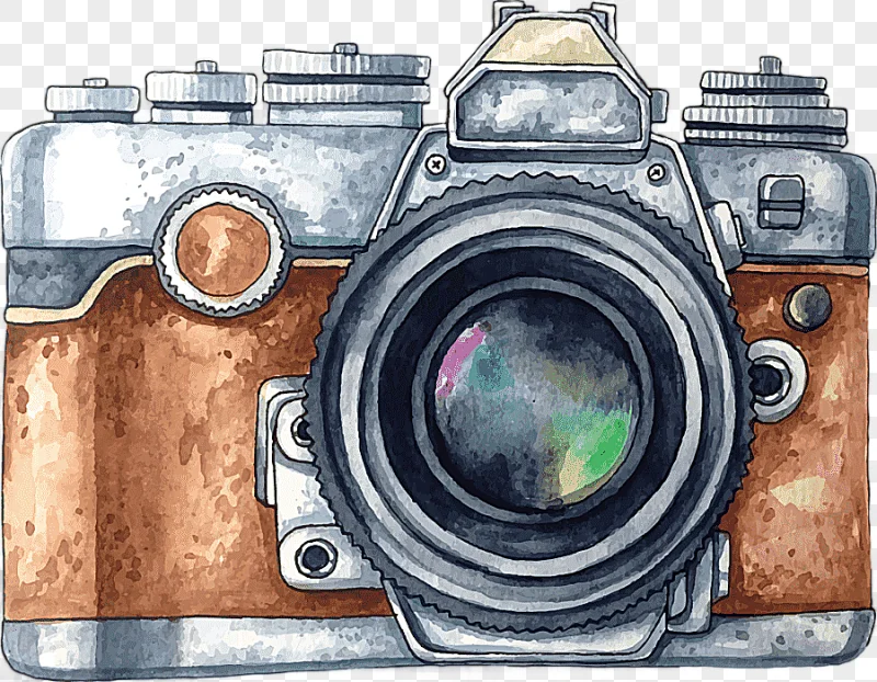 png clipart camera graphy watercolor painting drawing painted camera gray and brown camera