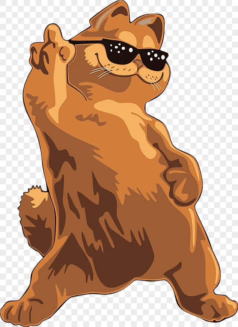 png clipart cartoon animation avatar a kitten with sunglasses mammal carnivoran