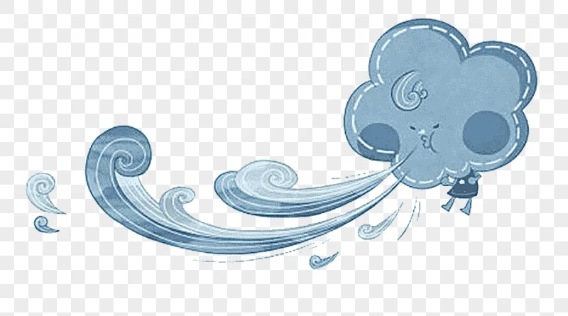 png clipart cartoon animation illustration blue cute wind watercolor painting comics