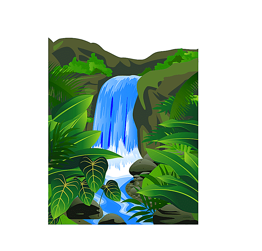 png clipart cartoon can animation graphy jungle waterfall grass rock