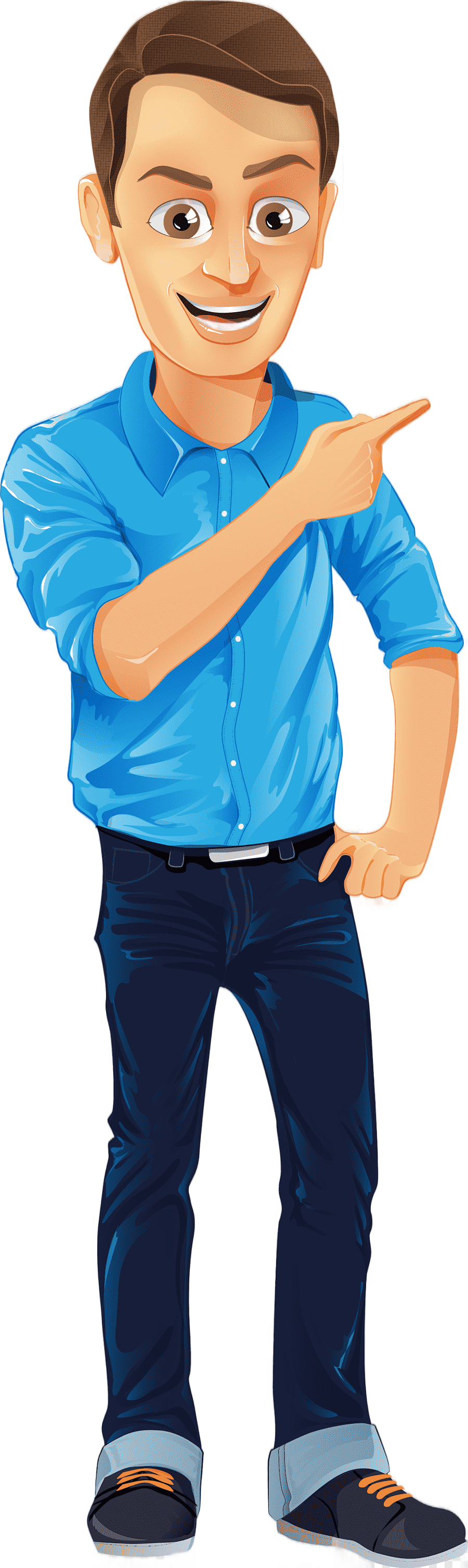 png clipart cartoon character male business people brown haired male character tshirt blue