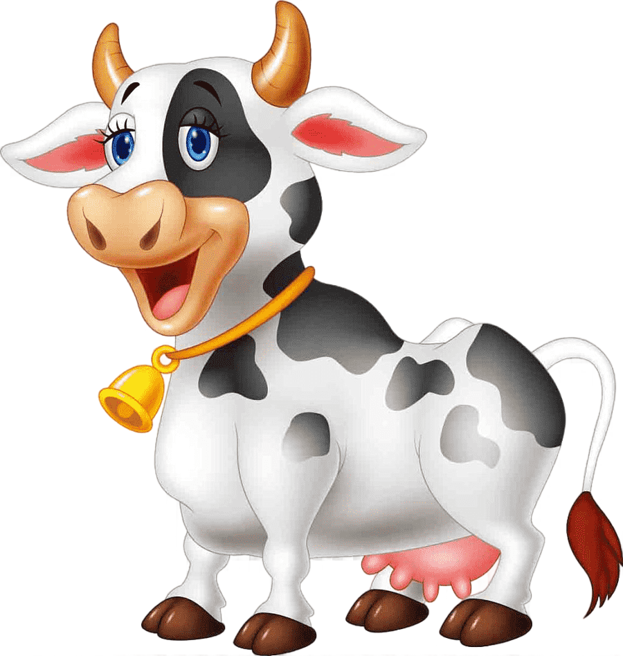 png clipart cartoon cow cartoon bell