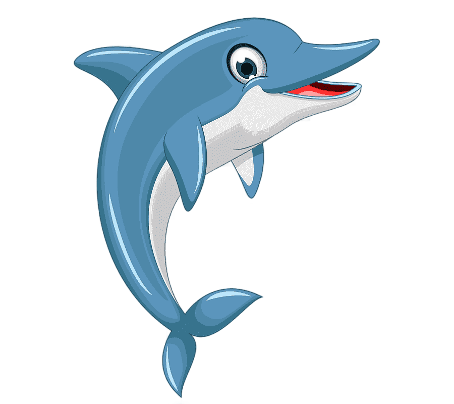 png clipart cartoon dolphin lovely dolphin