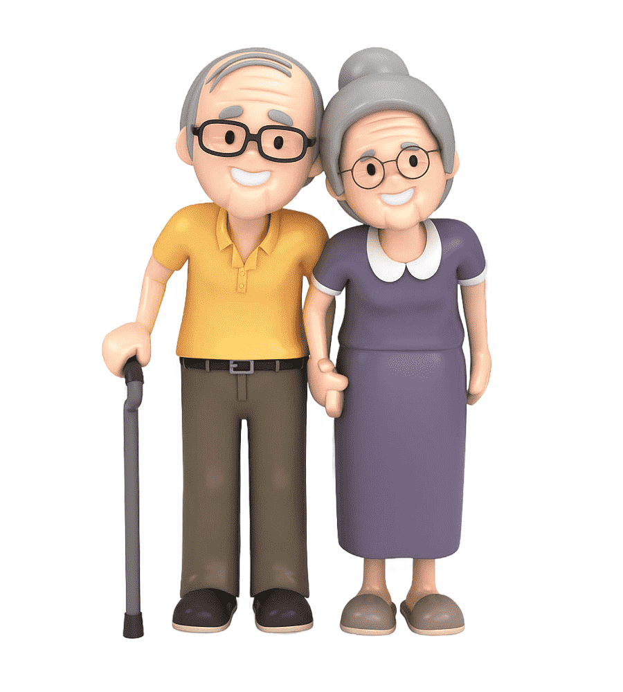 png clipart cartoon elderly 3d dimensional cartoon