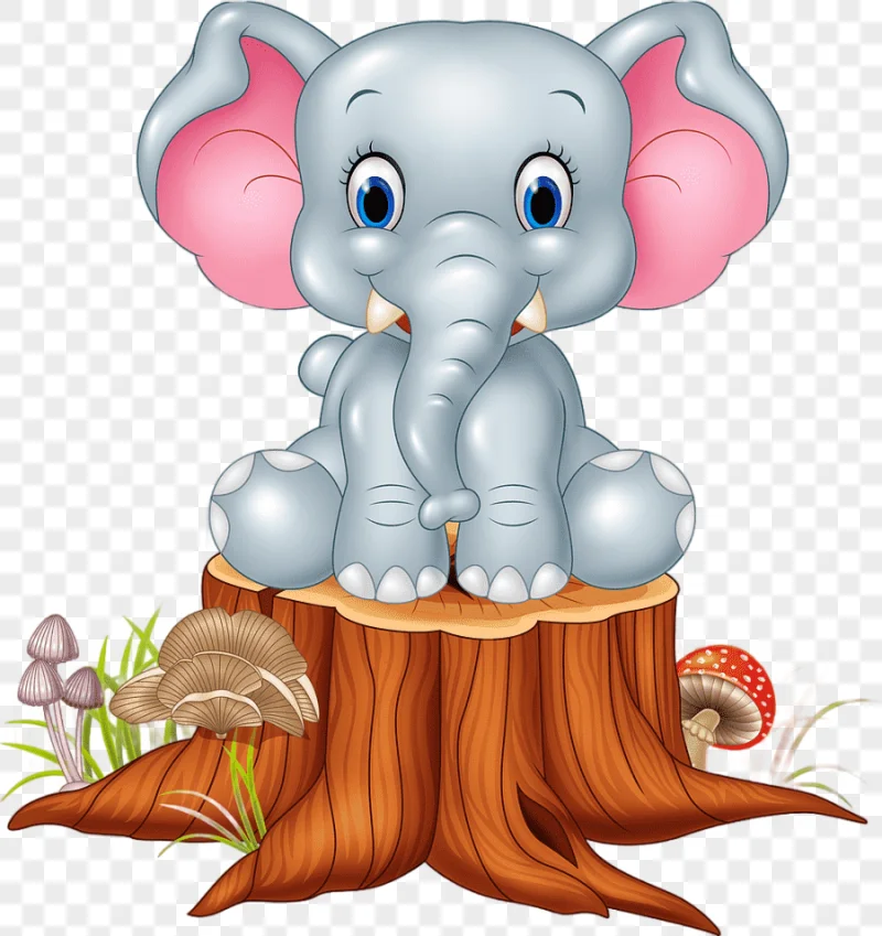 png clipart cartoon elephant animal mammal animals