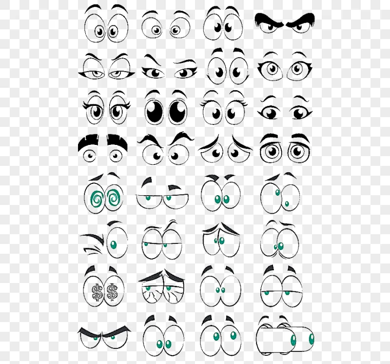 png clipart cartoon eye comics cartoon eye collection element animated eyes illustration c