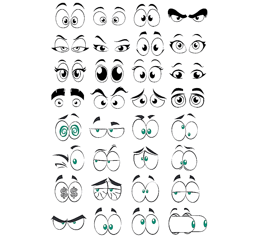 png clipart cartoon eye comics cartoon eye collection element animated eyes illustration c