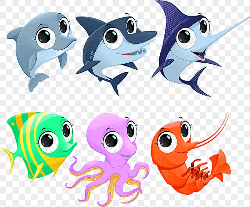 png clipart cartoon fish illustration cute marine animals cartoonist happy birthday vector