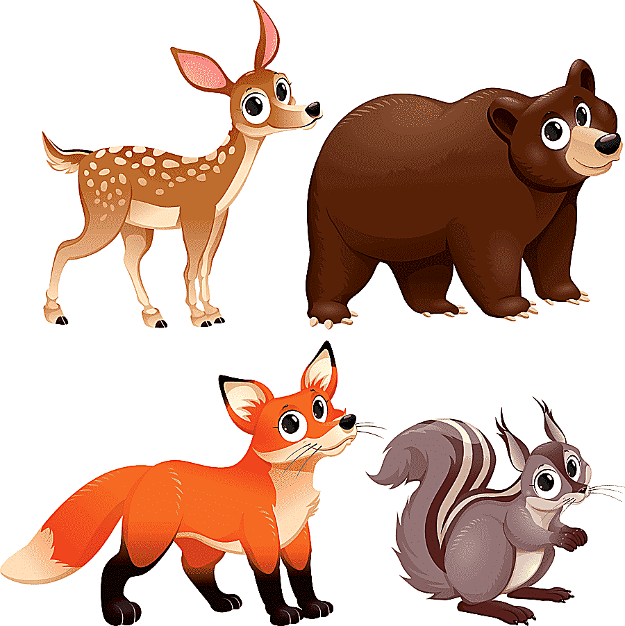 png clipart cartoon forest animals