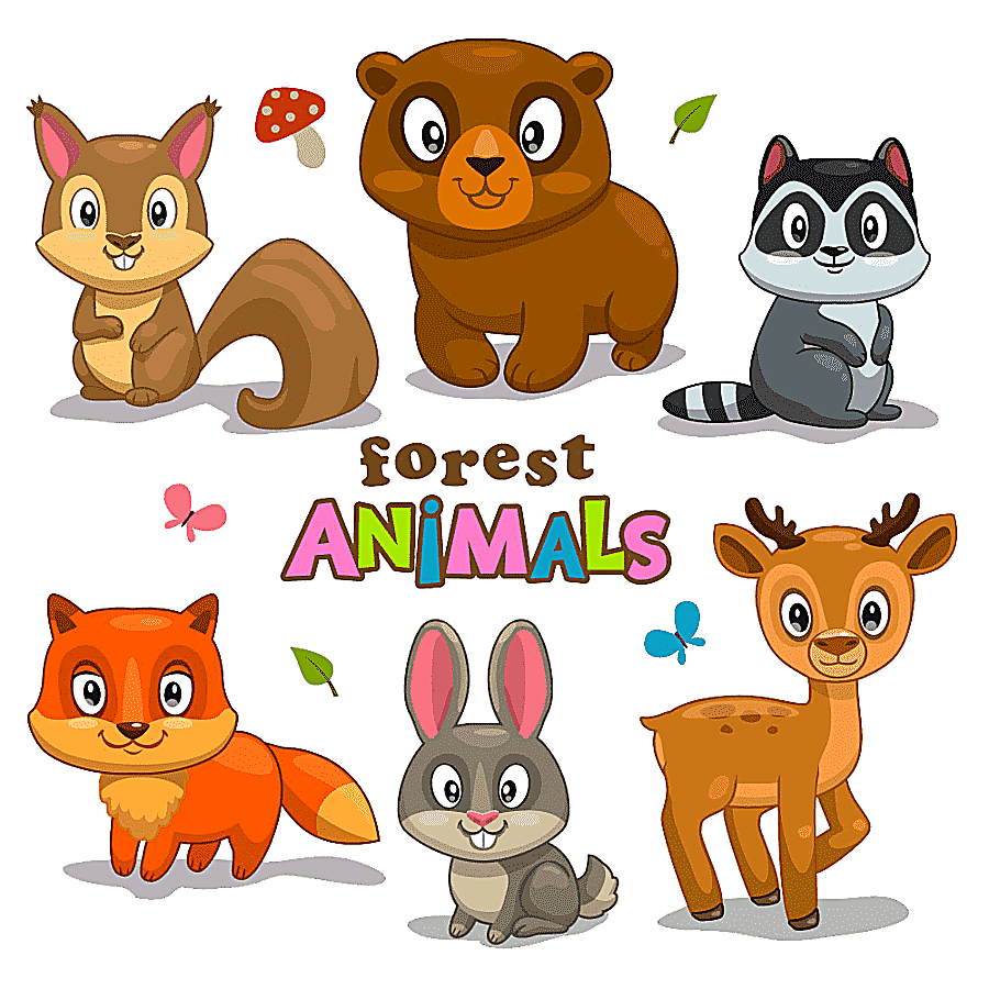 png clipart cartoon forest cartoon animals cartoon character other