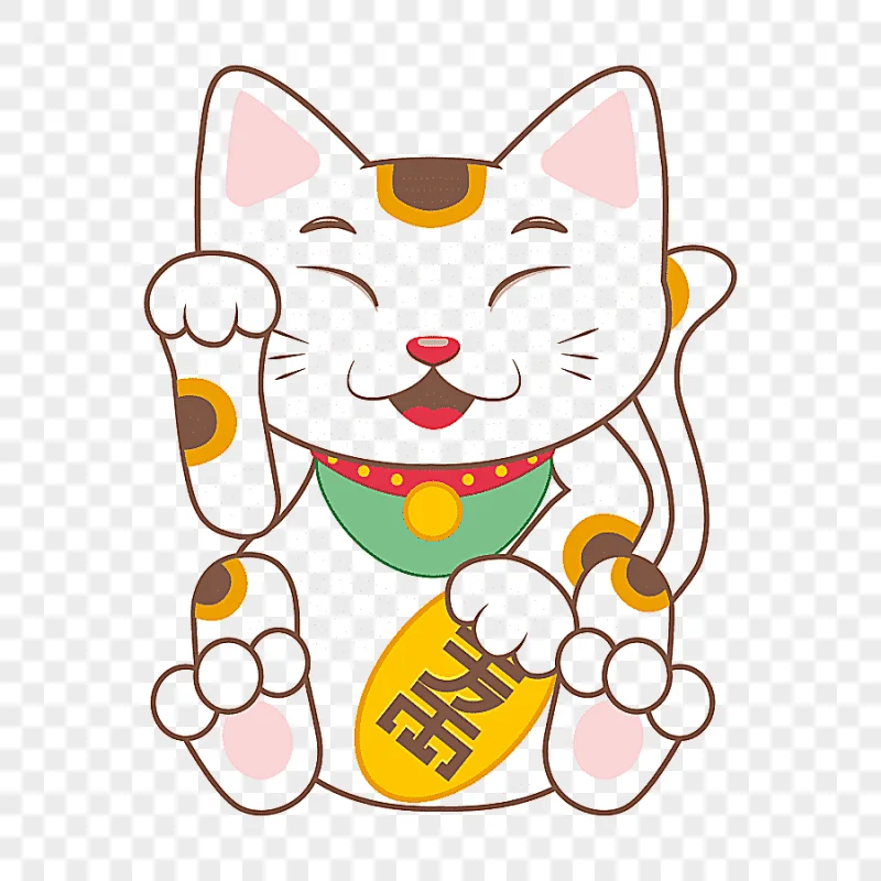 png clipart cartoon maneki neko illustration lucky cat food cat like mammal