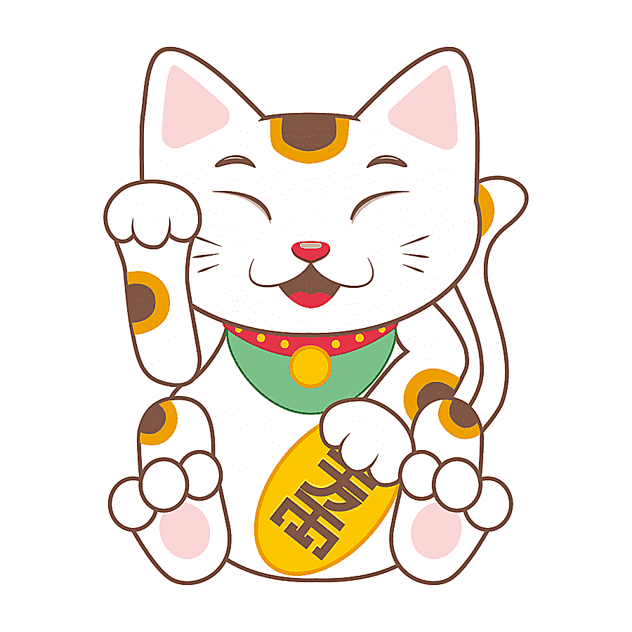 png clipart cartoon maneki neko illustration lucky cat food cat like mammal