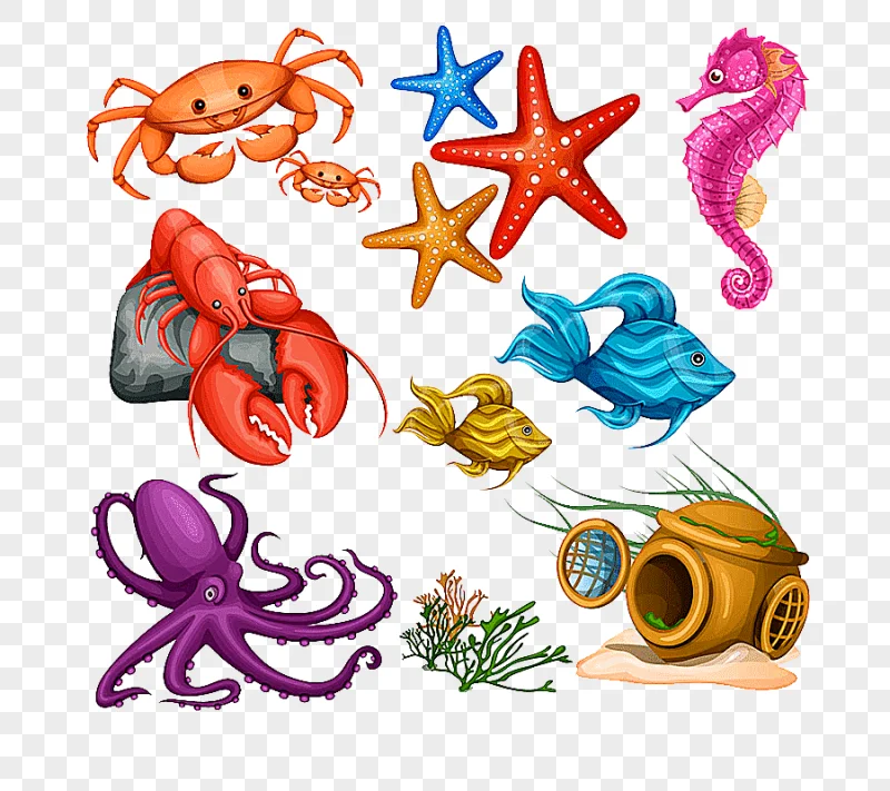 png clipart cartoon marine animals cartoon crab