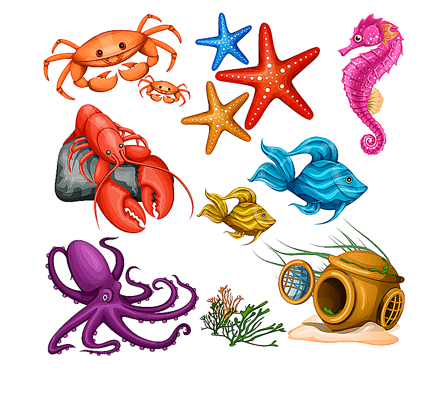 png clipart cartoon marine animals cartoon crab