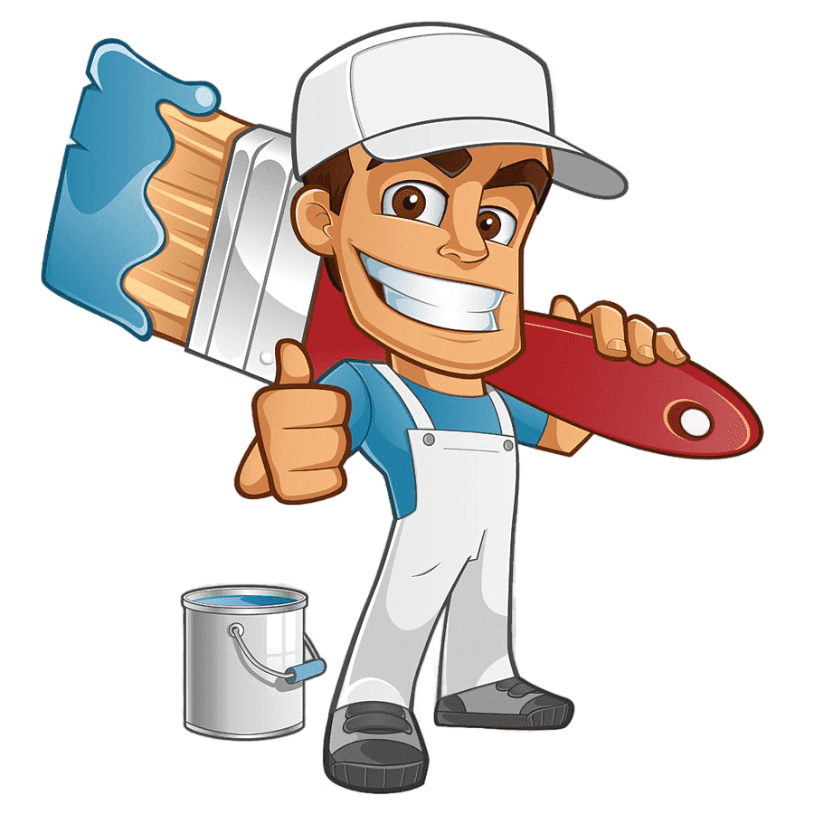 png clipart cartoon painter hand tool cartoon worker