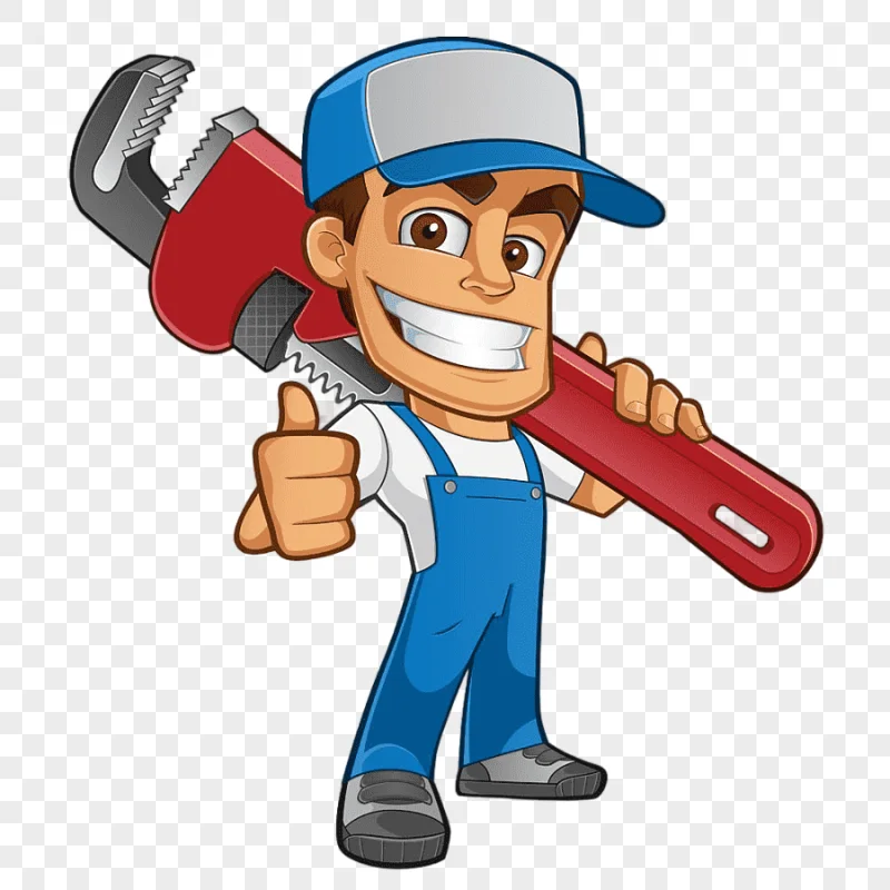 png clipart cartoon plumber carrying tools cartoon worker