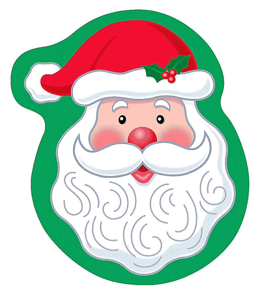png clipart cartoon santa claus head cartoon christmas