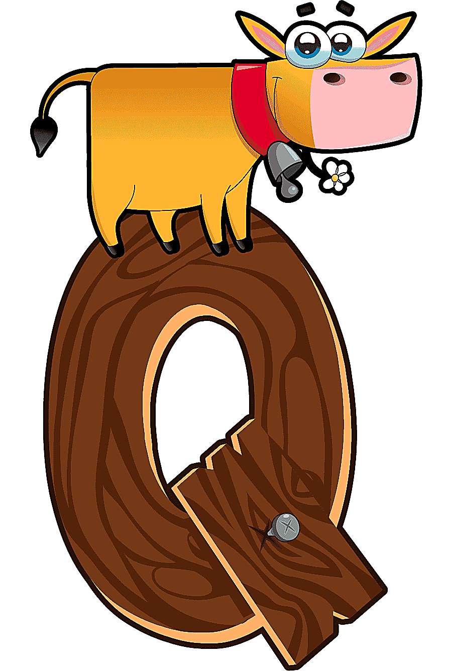 png clipart cartoon wood animal letter q cartoon letters solid wood letters