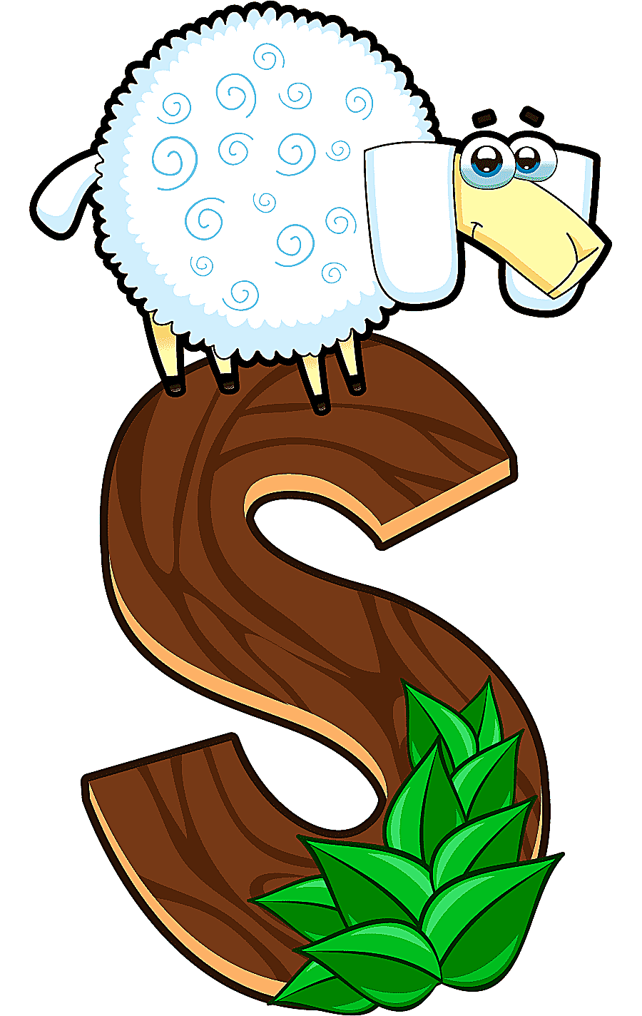 png clipart cartoon wood animal letter wooden alphabet cartoon letters