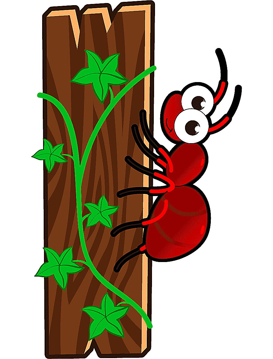 png clipart cartoon wooden animals letter i cartoon letters solid wood letters