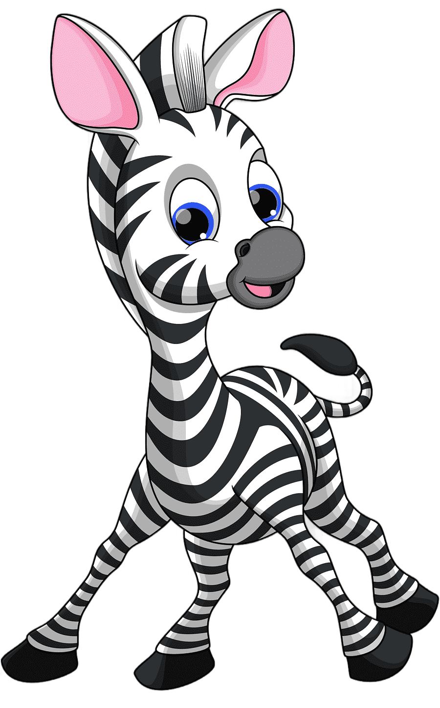 png clipart cartoon zebra zebra mammal cat like mammal
