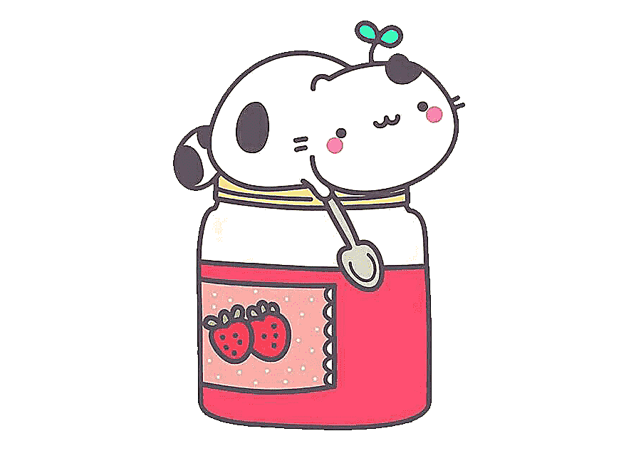 png clipart cat kitten kavaii cuteness strawberry jam food painted