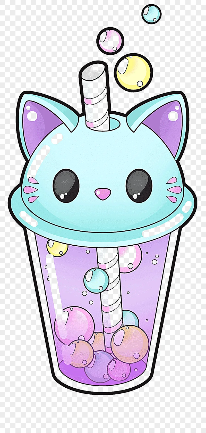 png clipart cat kitten kavaii drawing cuteness cute purple food