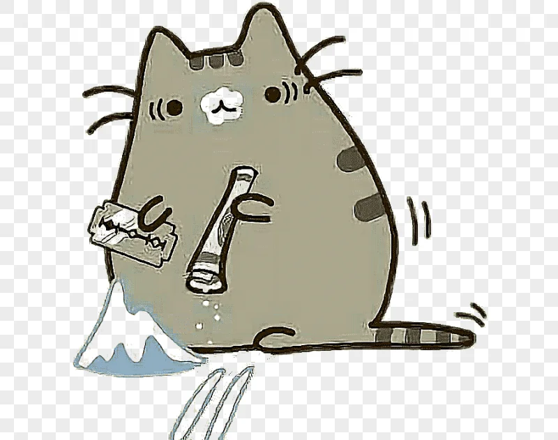 png clipart cat pusheen drug kitten cocaine cat mammal animals