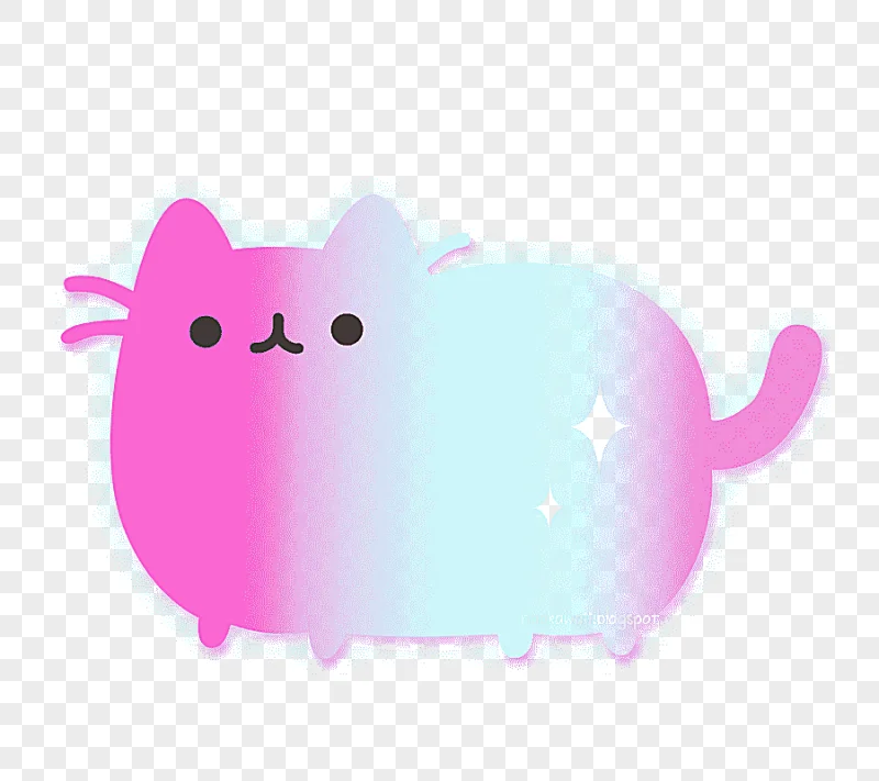 png clipart cat pusheen kavaii glitter emoticon purple mammal