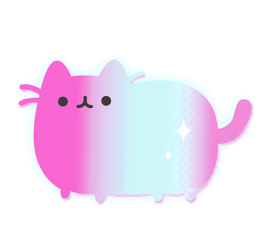 png clipart cat pusheen kavaii glitter emoticon purple mammal