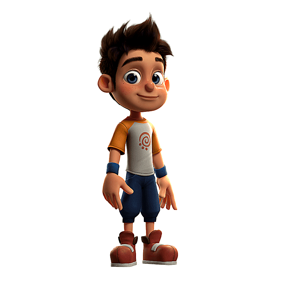 png clipart character cartoon boy 3d blend anime animated model