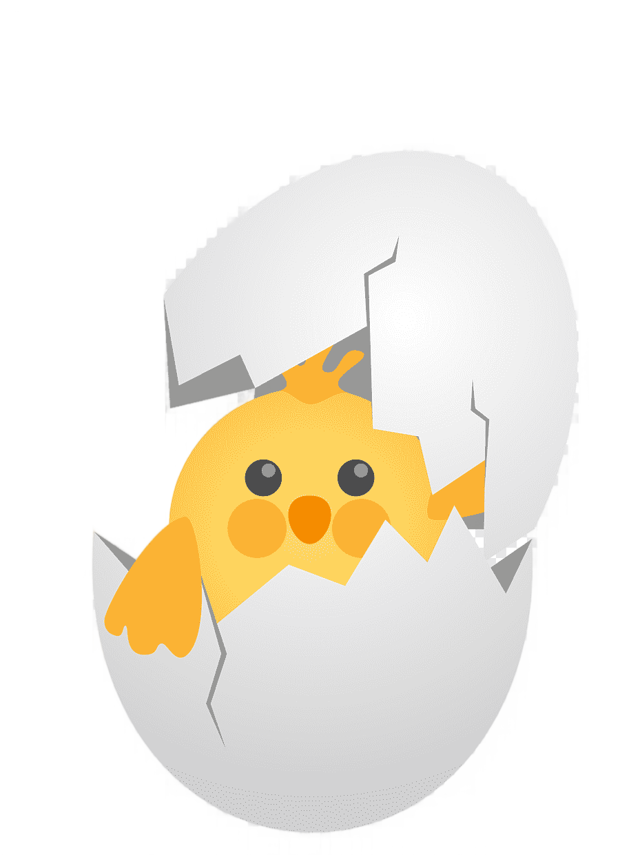 png clipart chicken cartoon eggshell yellow easter broken shell bubble chicken holidays br