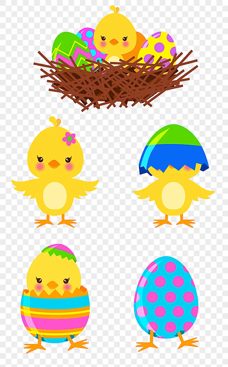 png clipart chicken chick egg and nest illustration chicken easter egg easter chicks set f
