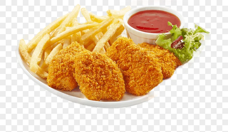 png clipart chicken nugget take out pizza french fries chicken food animals
