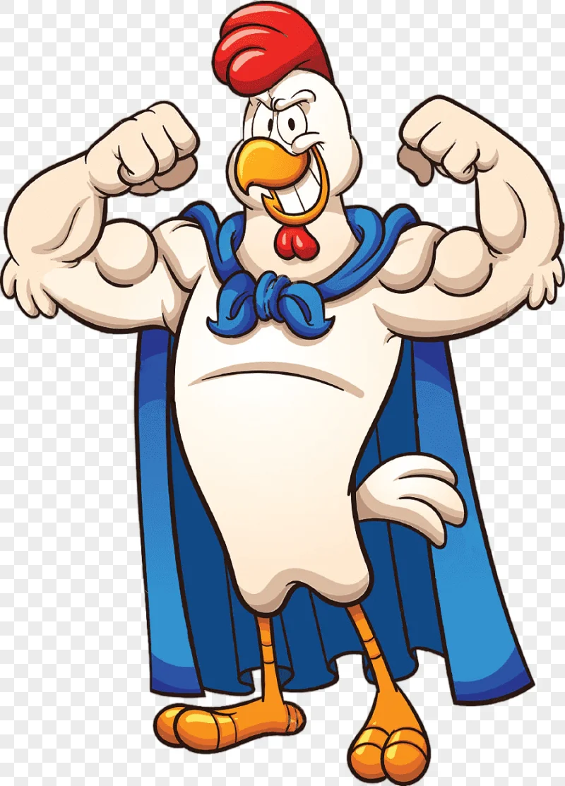 png clipart chicken strong animals hand