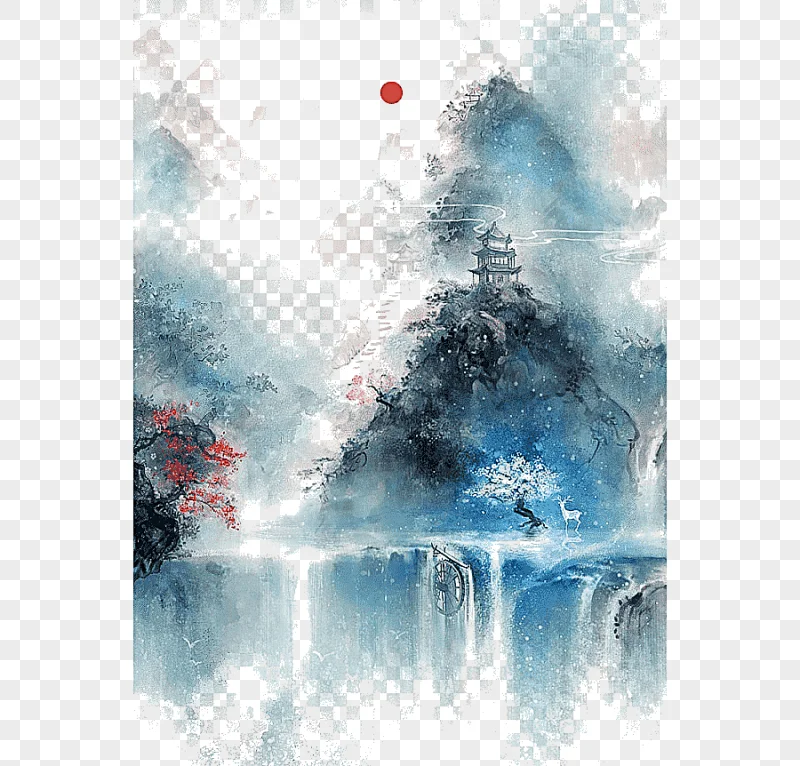 png clipart chinese art asian art chinese painting illustration antiquity beautiful waterc