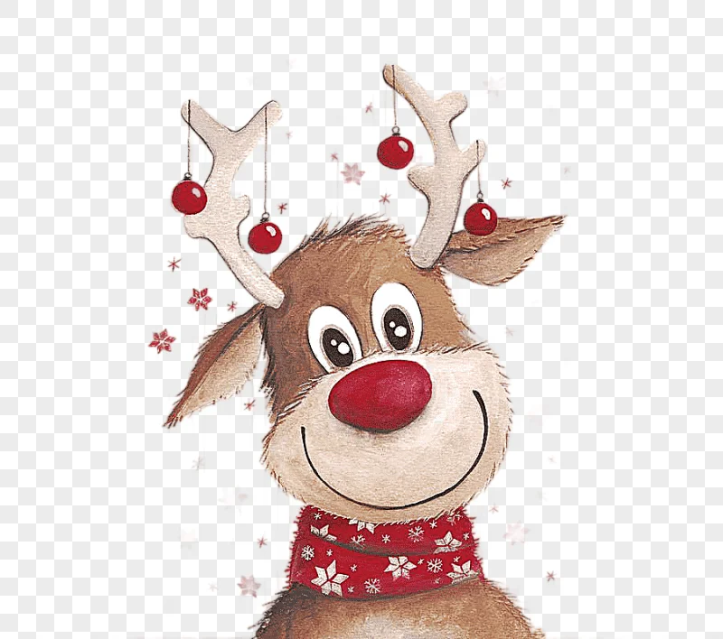 png clipart christmas deer elk red bell
