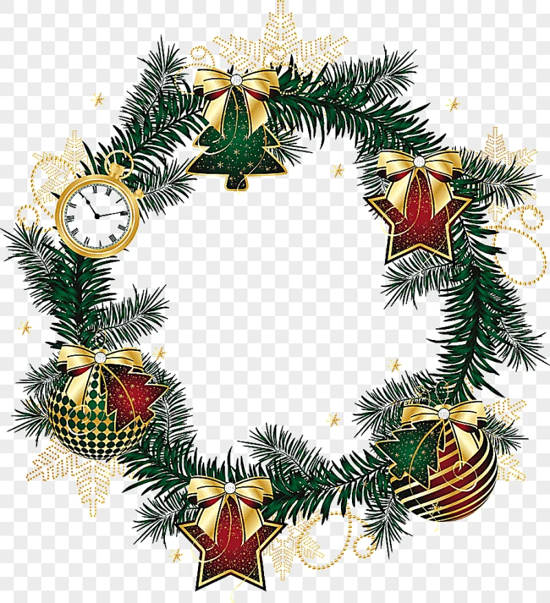 png clipart christmas garland kerstkrans santa claus wreath holidays decor