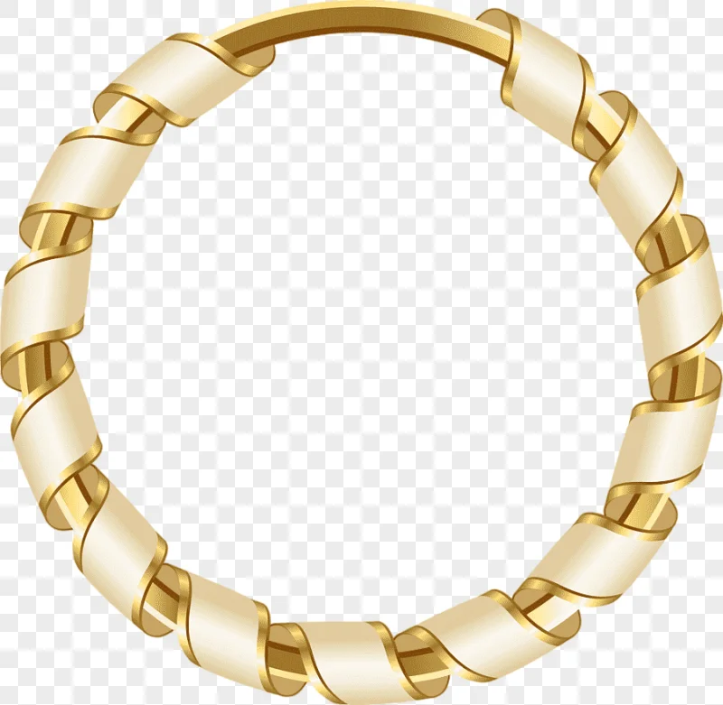 png clipart circle cartoon golden circle gold colored bracelet cartoon character golden frame