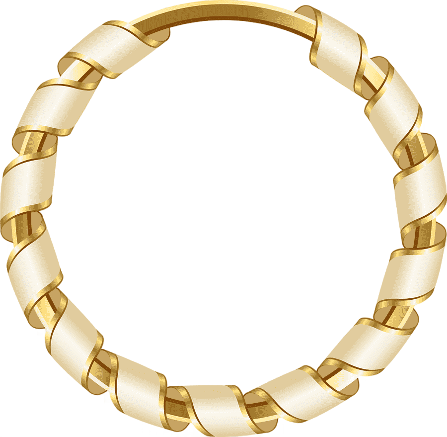 png clipart circle cartoon golden circle gold colored bracelet cartoon character golden frame