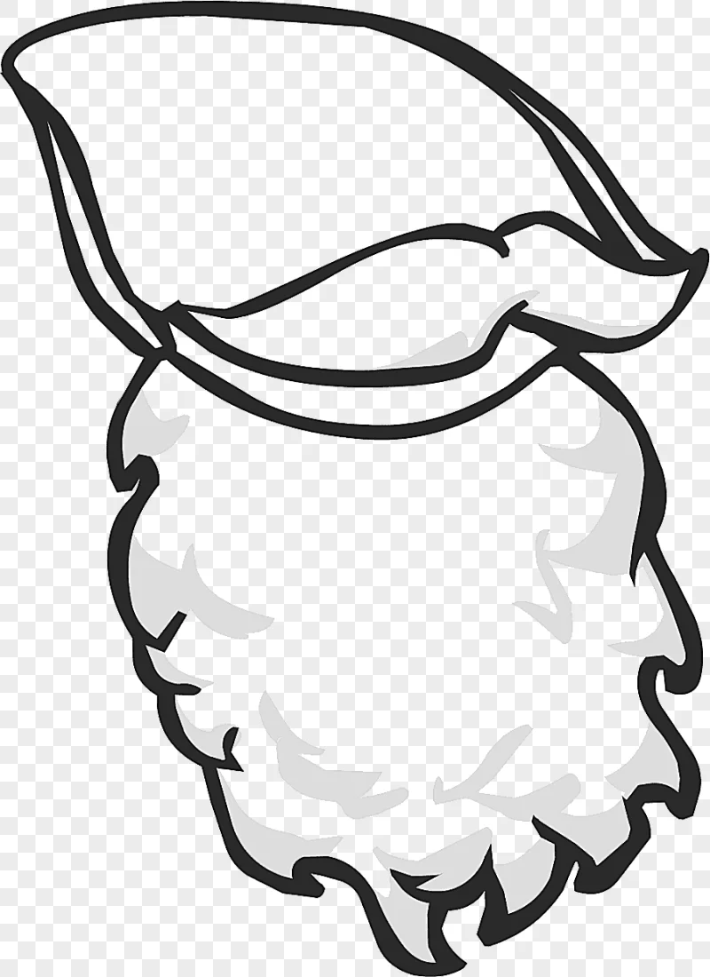 png clipart club penguin santa claus beard santa suit beard and moustache white holidays